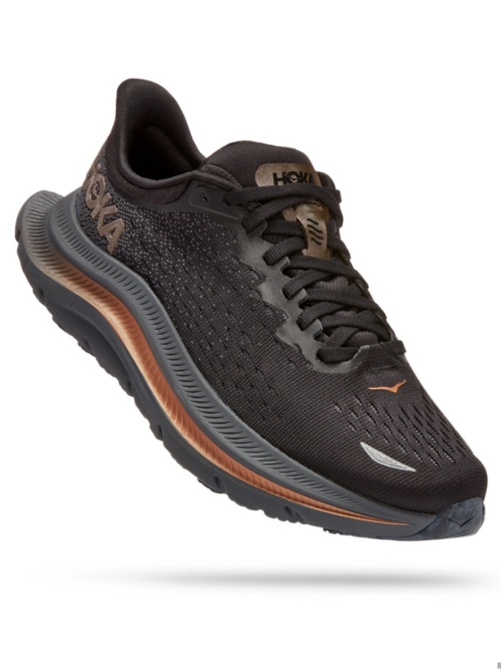 Hoka One Women's Kawana Black Gold Athletic Shoes Size 9 B